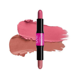 Duo-Rouge-Stick Wonder Stick Cream Blush - Nyx : Light peach and baby pink - 1