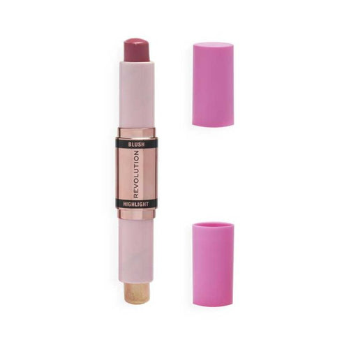 Duo Highlighter und Rouge Stick - Make Up Revolution : Mauve Glow - 1