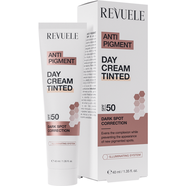 Anti Pigment Getönte Tagescreme SPF50 40 ml - Revuele - 1