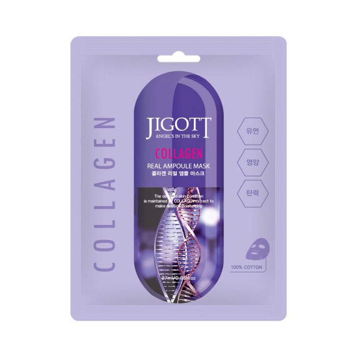 Gesichtsmaske aus echtem Kollagen Ampulle Maske 27 ml - Jigott - 1