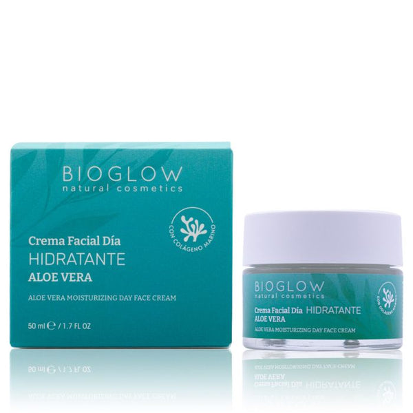 Tagesfeuchtigkeitscreme mit Aloe Vera 50ml - Bioglow - 1