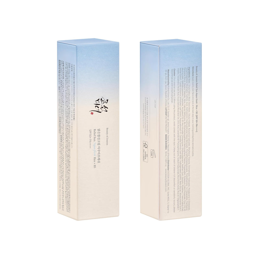 Erleichterung Sonne Aqua-frisch: Reis + B5 Spf50+ 50 ml - Beauty of Joseon - 1