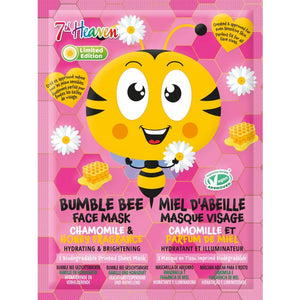 Montagne Jeunesse - Mascarilla Facial Bumble Bee - Camomila y Miel - 1 unidad - Montagne Jeunesse - 1