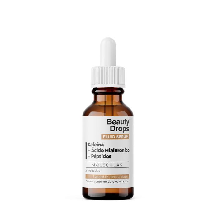 Augen- und Lippenkonturserum mit Koffein + Hyaluronsäure + Peptiden 30 ml - Beauty Drops - 1
