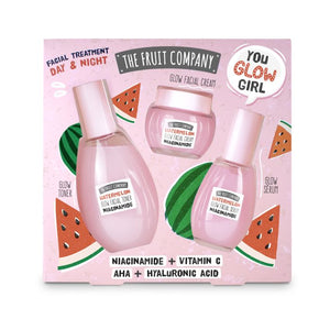 Gesichts-Glow-Set Wassermelone Tonic + Creme + Serum - The Fruit Company - 1