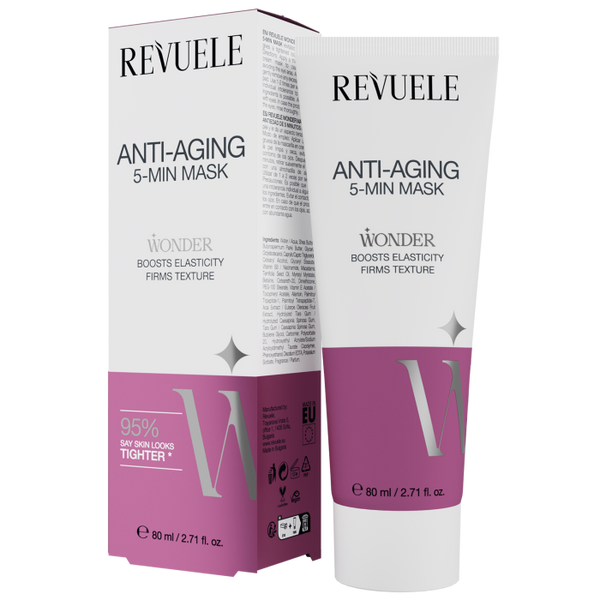 Wonder Anti-aging 5min Mascarilla Facial Antiedad - 80 ml - Revuele - 1