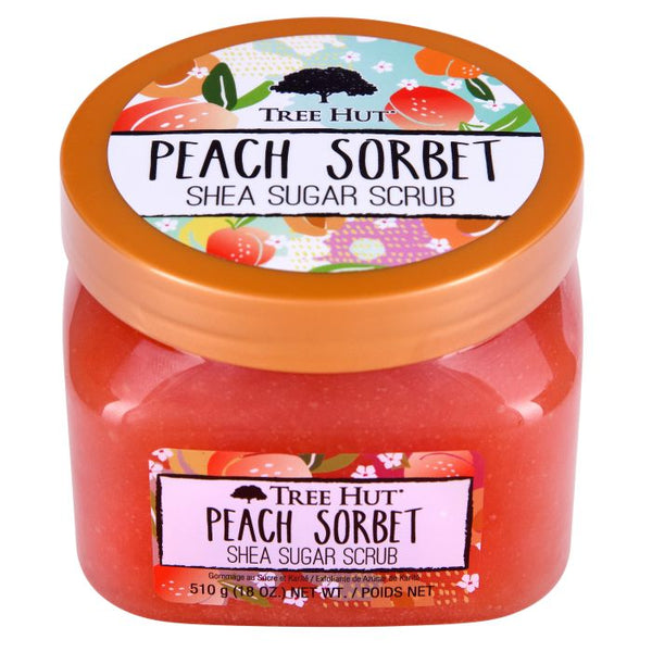 Shea Zuckerpeeling Pfirsichsorbet Körperpeeling 510 gr - Tree Hut - 1