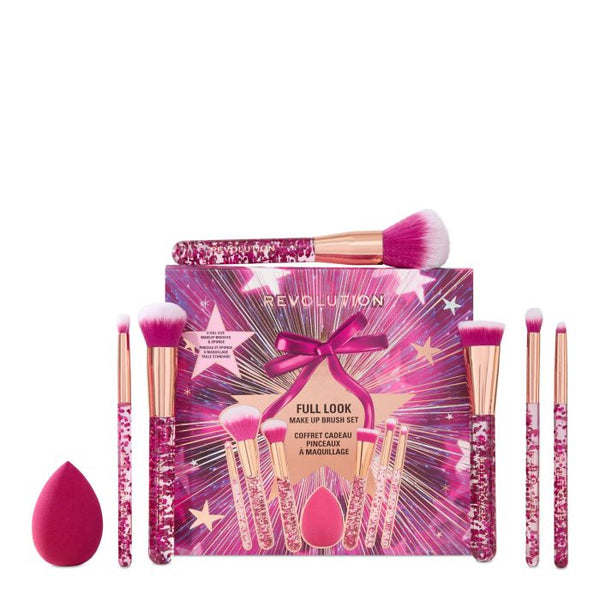 Gift Set Beauty Full Look Make up Brush Set - 6 brochas + esponja - 1 unidad - Make Up Revolution - 1
