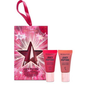 Juicy Peptide Mini Lip Balm Set - Candy Cane & Gingerbread - Pack 2 x 4 g - Make Up Revolution - 1