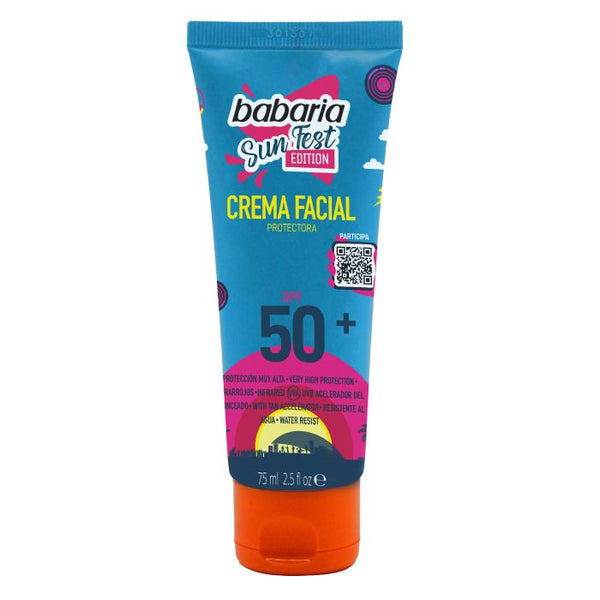 Sunfest Gesichtscreme mit Lichtschutzfaktor 50+ 75 ml - Babaria - 1