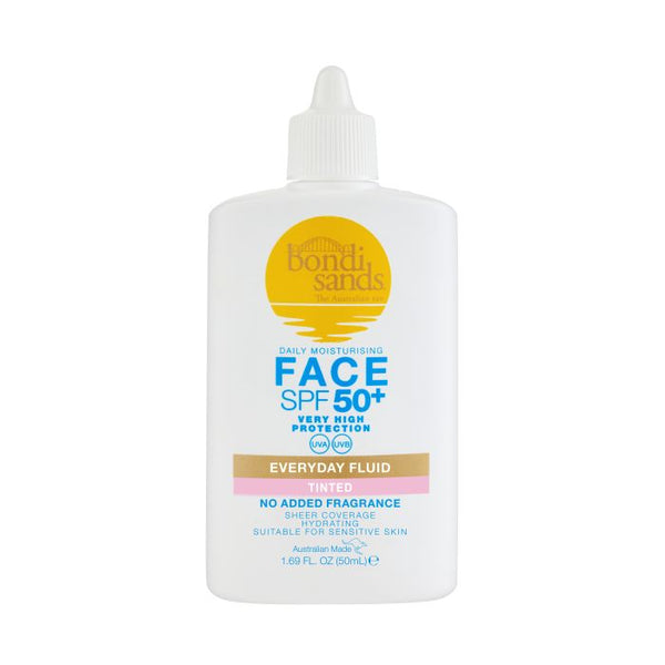 Bondi Sands - Fluido Facial con Color y Sin Fragancias SPF50+ - 50 ml - Bondi Sands - 1