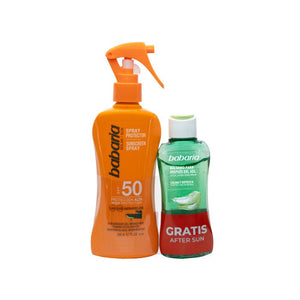 Pack Spray-Schutz SPF50 + After Sun Ice-Effekt Balsam 200 ml - Babaria - 1