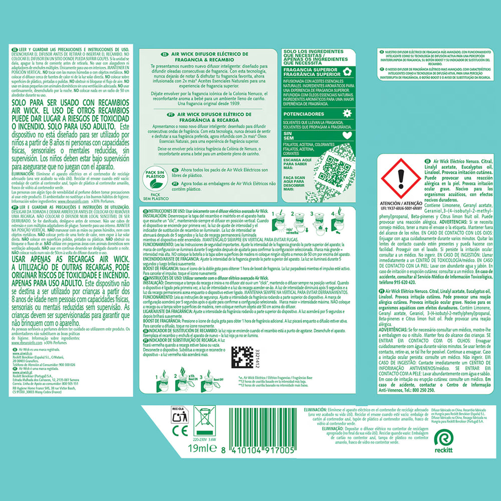 Elektrischer Duftöl-Diffusor Nenuco Electric und Nachfüllung - Air-wick - 1