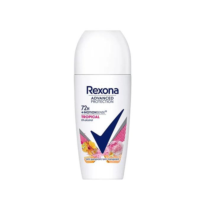 72h 50ml Tropicaler Anti-Transpirant Roll-on Deodorant Advanced Protection - Rexona - 1
