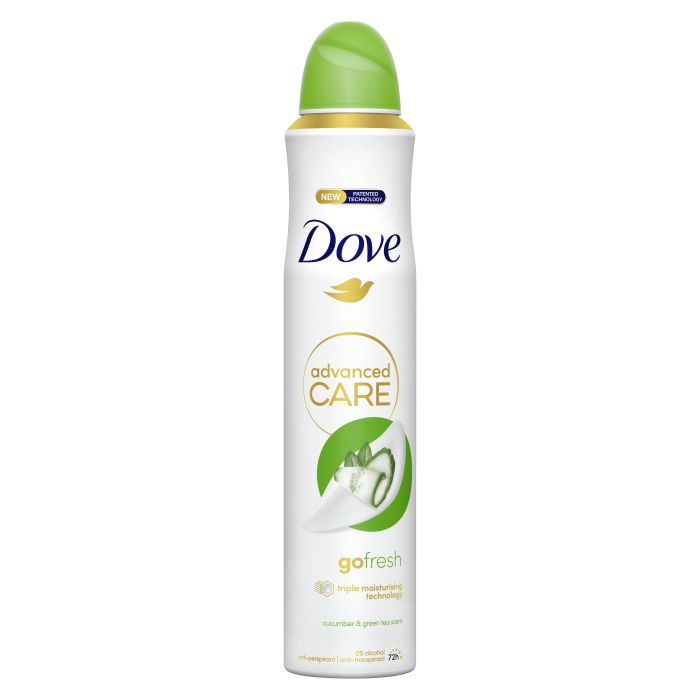 Deodorant Spray Antitranspirant Advanced Care Gurke 200 ml - Dove - 1