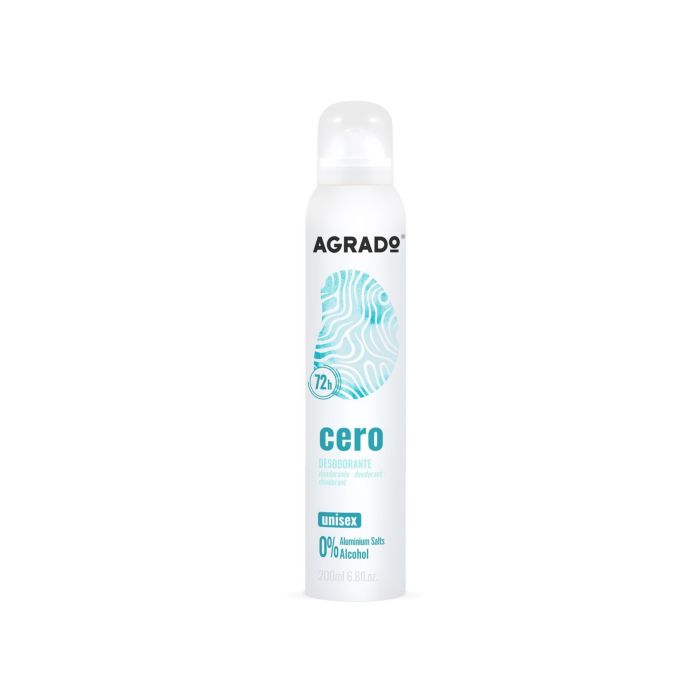 Deodorant Antitransparent Spray Zero 200ml - Agrado - 1