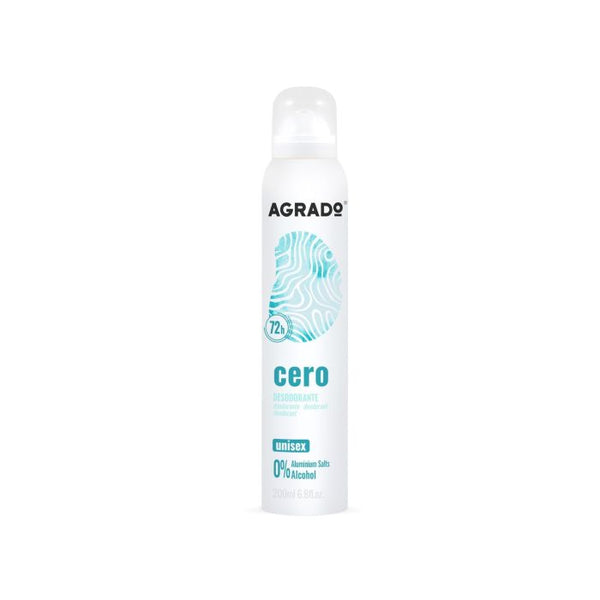 Deodorant Antitransparent Spray Zero 200ml - Agrado - 1