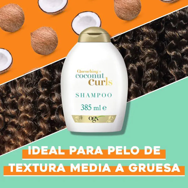 Kokoslocken Kokos-Shampoo für lockiges und welliges Haar 385 ml - Ogx - 4