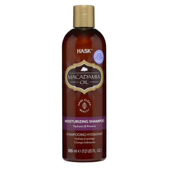 Feuchtigkeitsspendendes Macadamiaöl-Shampoo 355 ml - Hask - 1