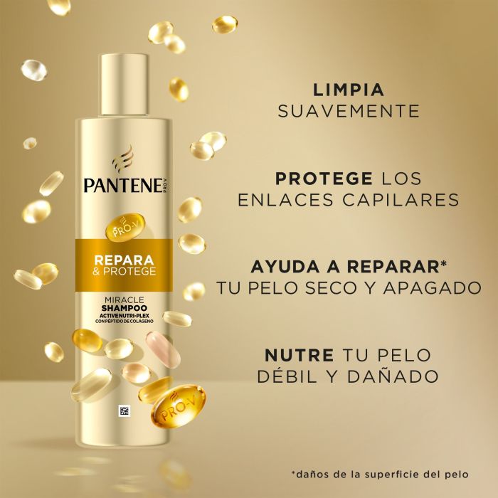 Shampoo Miracle Active Nutri-plex Pro-V Repariert und Schützt 250 ml - Pantene - 1