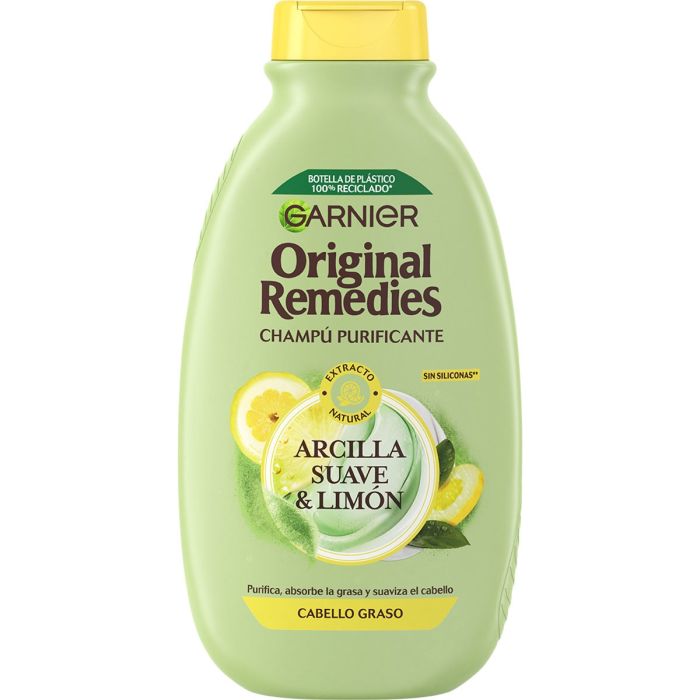 Ton- und Zitronenshampoo für fettiges Haar - Original Remedies 400ml - Garnier - 1