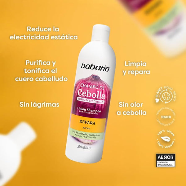 Zwiebel Shampoo Repariert 380ml - Babaria - 2