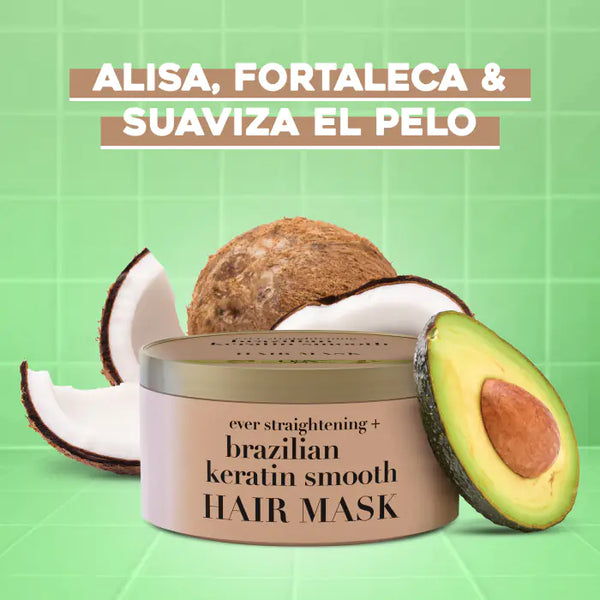 Brasilianische Keratin Glättungshaarmaske 300ml - Ogx - 5