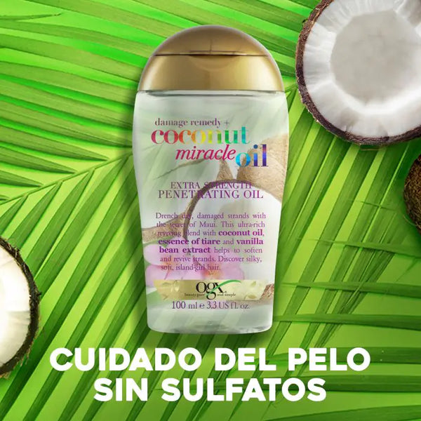 OGX – Coconut Miracle Oil Aceite Extra Fuerte Nutritivo para Cabello Seco y Dañado - Ogx - 3