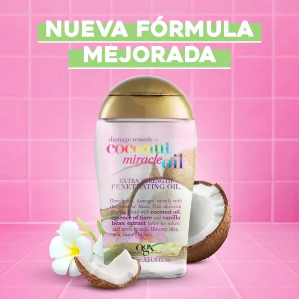 OGX – Coconut Miracle Oil Aceite Extra Fuerte Nutritivo para Cabello Seco y Dañado - Ogx - 7