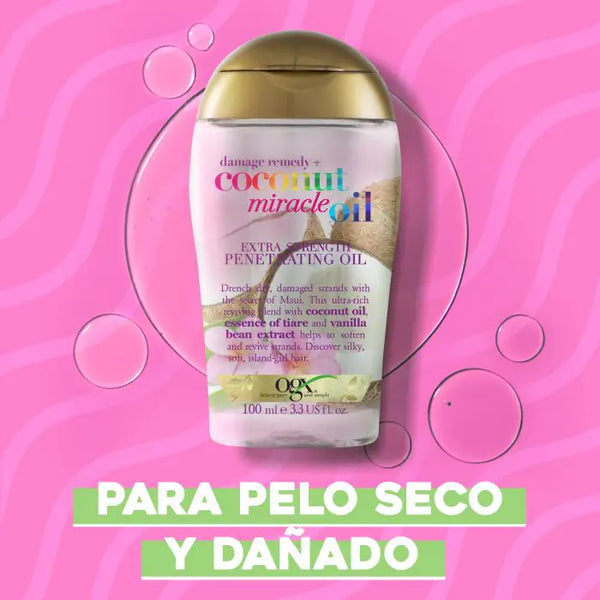 OGX – Coconut Miracle Oil Aceite Extra Fuerte Nutritivo para Cabello Seco y Dañado - Ogx - 4