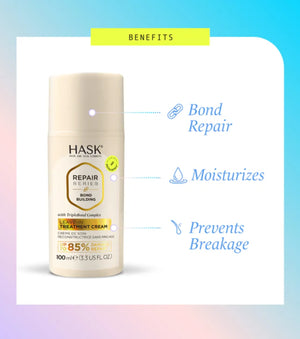 Tiefe Wiederaufbau-Creme ohne Ausspülen Repair Series Bond Building 100ml - Hask - 3