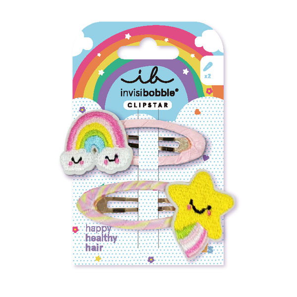 Invisibobble - Clip a Scatto Kids Happy Sky - Happy Sky - Pack de 2 unidades - Invisibobble - 1