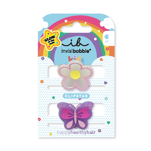Invisibobble - Clipstar Glow Kids Happy Flower - Pack de 3 unidades - Invisibobble - 1