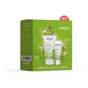 Set Reinigungsgel + Mattierende Flüssigkeit 150ml - Weleda - 1