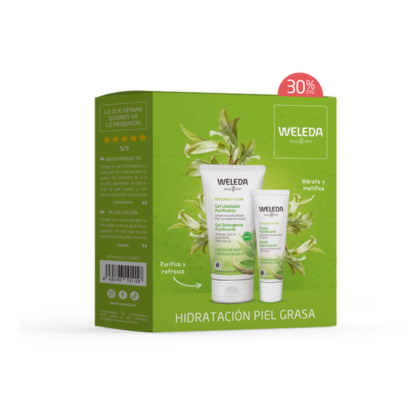 Set Reinigungsgel + Mattierende Flüssigkeit 150ml - Weleda - 1