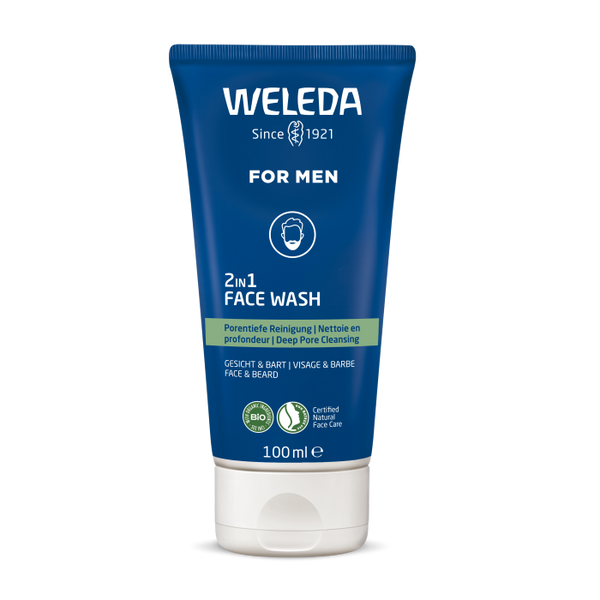 2-in-1 Gesichts- und Bartreinigungsgel 100 ml - Weleda - 1