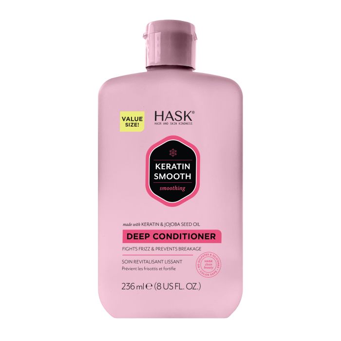 Glättender Pflegebalsam + Antifrizz Keratin Protein Glättende Tiefenpflege - Hask - 1