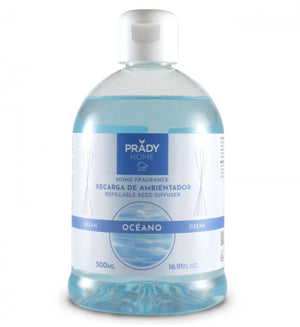 Nachfüllung Mikado - Prady - 500 ml | Raumduft im Sparformat für Diffusoren mit Stäbchen - Prady : Océano - 1