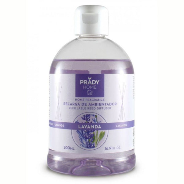 Nachfüllung Mikado - Prady - 500 ml | Raumduft im Sparformat für Diffusoren mit Stäbchen - Prady - 1
