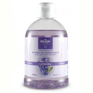Nachfüllung Mikado - Prady - 500 ml | Raumduft im Sparformat für Diffusoren mit Stäbchen - Prady : Lavanda - 1
