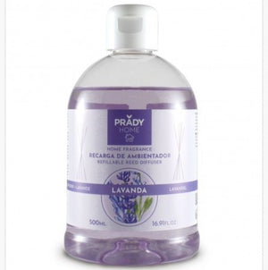 Nachfüllung Mikado - Prady - 500 ml | Raumduft im Sparformat für Diffusoren mit Stäbchen - Prady : Lavanda - 1