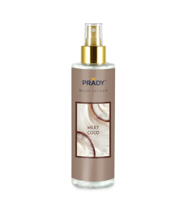 Glanzender Körperspray mit Aloe Vera 250ml - Prady : Milky Coco - 1