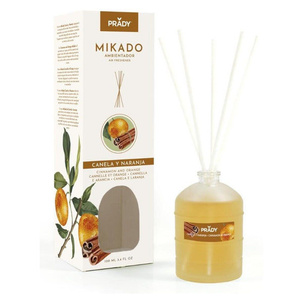 Raumduft Mikado 100ml - Prady : Canela y Naranja - 1