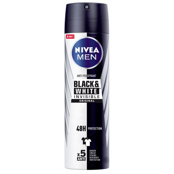 Men Invisible for Black &amp; White Deo-Spray - Nivea - 1