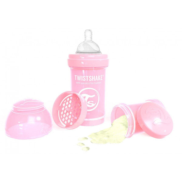Rosa Anti-Kolik-Flasche - Twistshake - 1