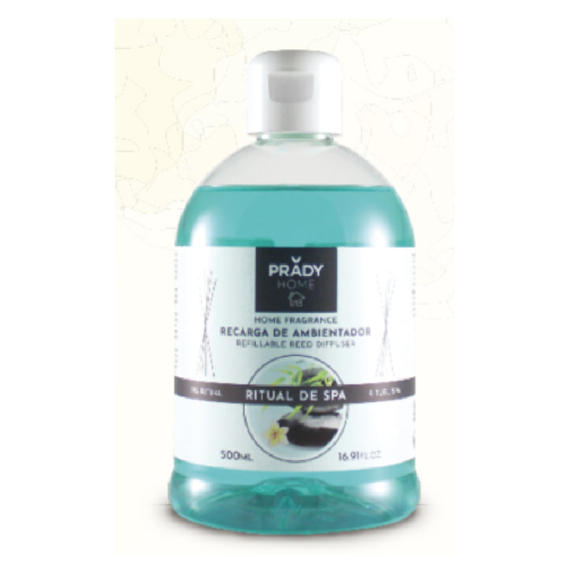 Nachfüllung Mikado - Prady - 500 ml | Raumduft im Sparformat für Diffusoren mit Stäbchen - Prady - 1