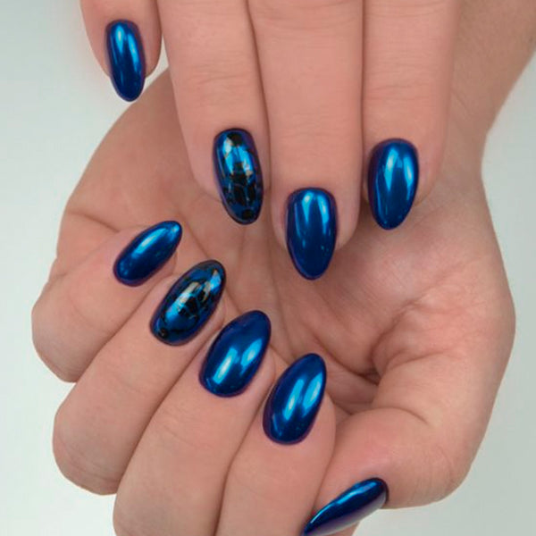 Polvo Flash - Chameleon Mirror Blaue Libelle 07 - Semilac - 2