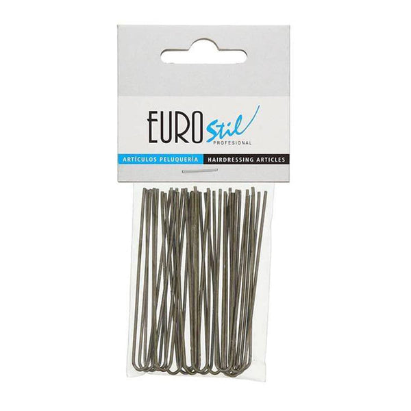 20 Haarspangen Schleife Bronze - Eurostil - 1