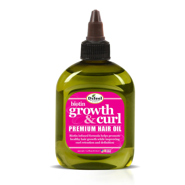 Haaröl Growth and Curl Biotin 75ml - Difeel - 1