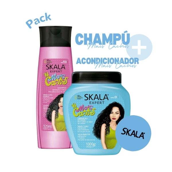 Mais Cachos Pack: Shampoo + Conditioner 1000ml - Skala